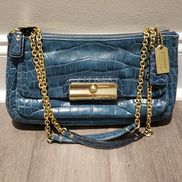 Coach Croco Embossed Leather bag - Picture 2 of 8